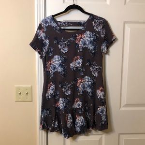Altar’d State Purple Floral Mini Dress